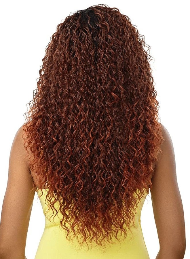 أوتر شعر مستعار Outre CONVERTI CAP WET AND WAVY STYLE WIG - KISSED BY MIST (اللون: 1B أسود داكن) - Image 4